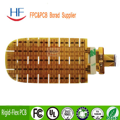 FPC 1 laag PCB Flex Printed Circuit Board Mobiele telefoon Geel
