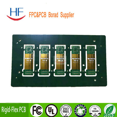 Custom FPC Printed Rigid Flexible PCB Circuit Board Blauw Meerlaag