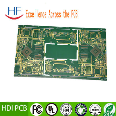 HDI 8 lagen Meerlaagse PCB-circuit board Onderdompeling Goud oppervlak afwerking