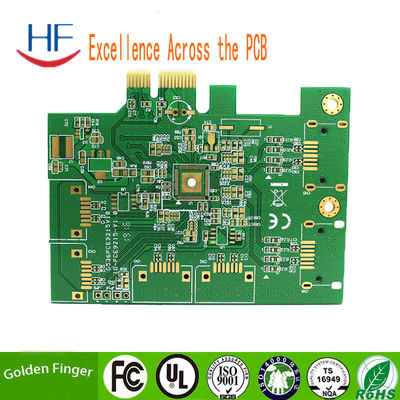 Goldfinger 1mm 12 laag PCB-circuit board High Volume Assembly
