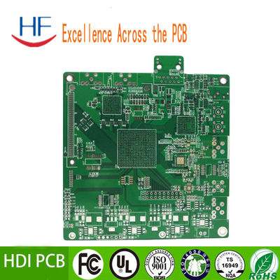 Onderdompeling Goud 12 laag Fr4 1,6 mm HDI Rigid Flex PCB board