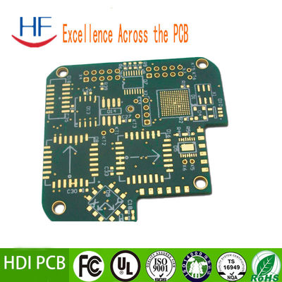 Onderdompeling Goud 12 laag Fr4 1,6 mm HDI Rigid Flex PCB board