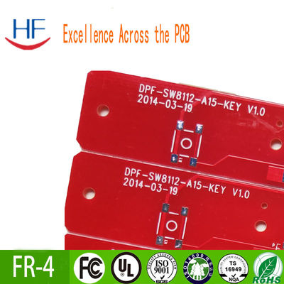 22F half glasvezel gedrukt PCB-bord Rood inkt Vlamvertragend