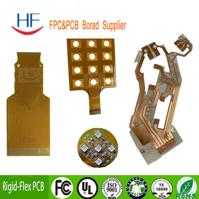 Loodvrij Rigid Flexible PCB Prototype Service 3mil 4oz FPC
