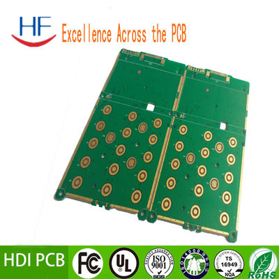 HDI Multilayer PCB Circuit Board Fr4 1.6 1OZ Onderdompeling Goud Oppervlak Afwerking